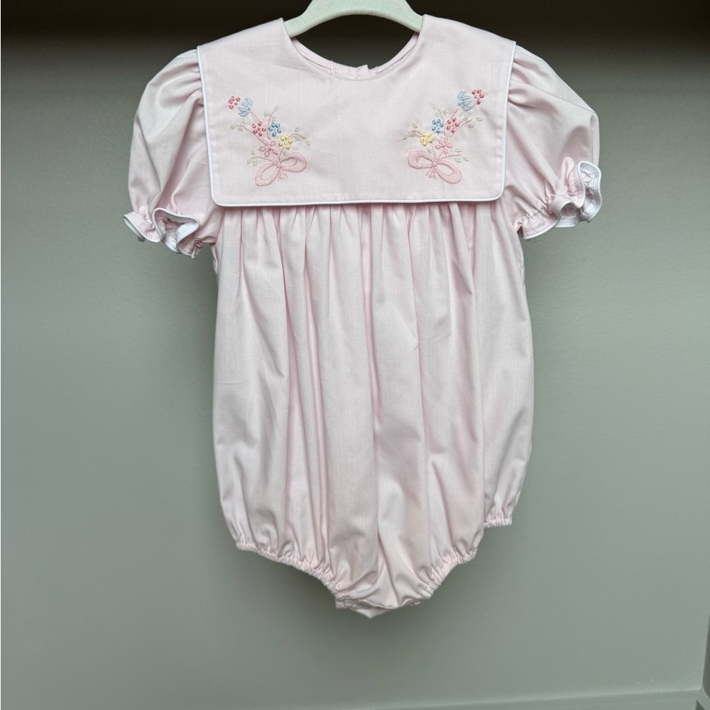 Pink Embroidered Bubble